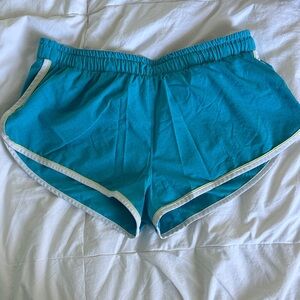 Rabbit Blue Athletic Shorts with White & Yello Trim
